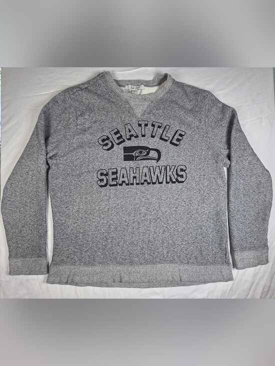 Junk Food Clothing Other - Junk Food Clothing Heather Grey Seattle Seahawks Crewneck